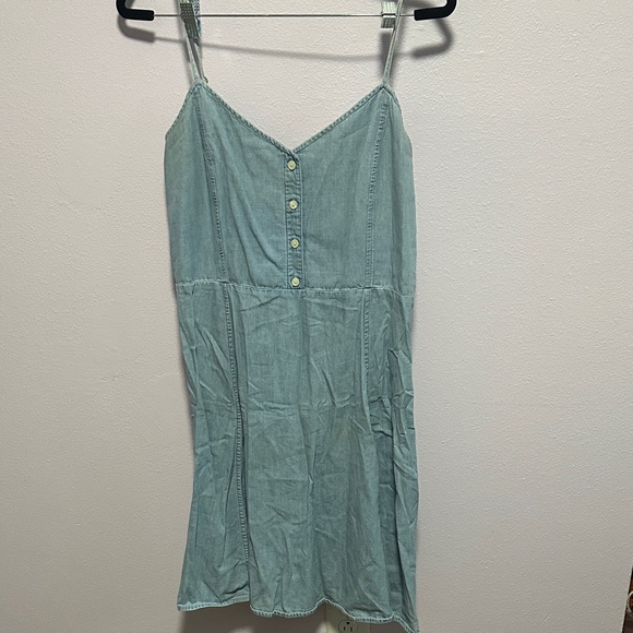 GAP Light Blue fit and flare Dress - Picture 2 of 8